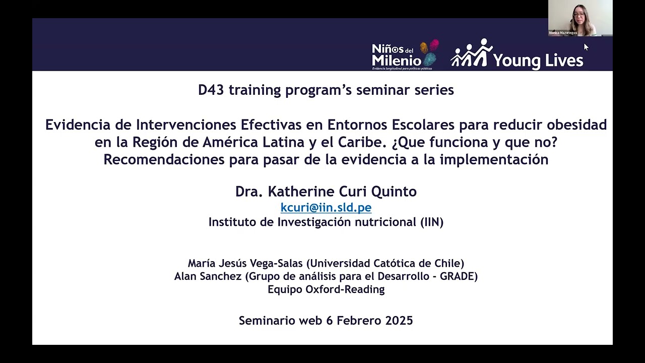 Evidencia de Intervenciones Efectivas en Entornos Escolares para reducir obesidad en la Región...