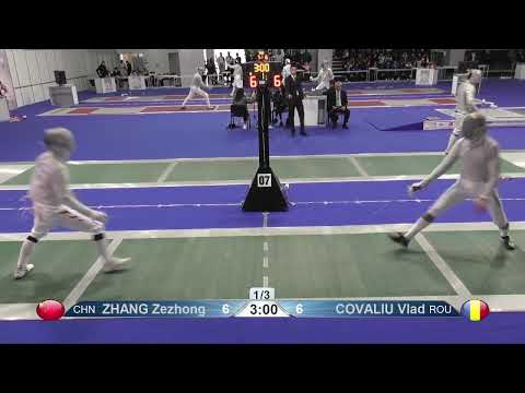 2023 Day01 T32 13 M S Individual Junior Plovdiv BUL CHM 7 COVALIU ROU vs ZHANG CHN