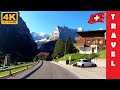 Driving in Switzerland 6: From Grindelwald to Lauterbrunnen | 4K 60fps