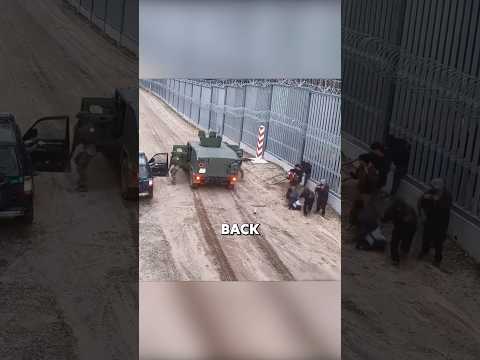 Polish border forces vs migrants