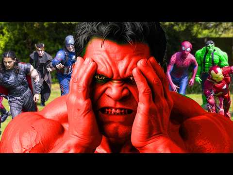 Red Hulk VS Avengers - Hide and Seek!