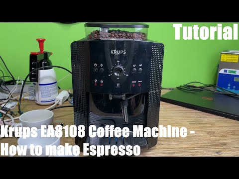How to make delicious espresso using the Krups EA8108 fully automatic coffee machine DIY