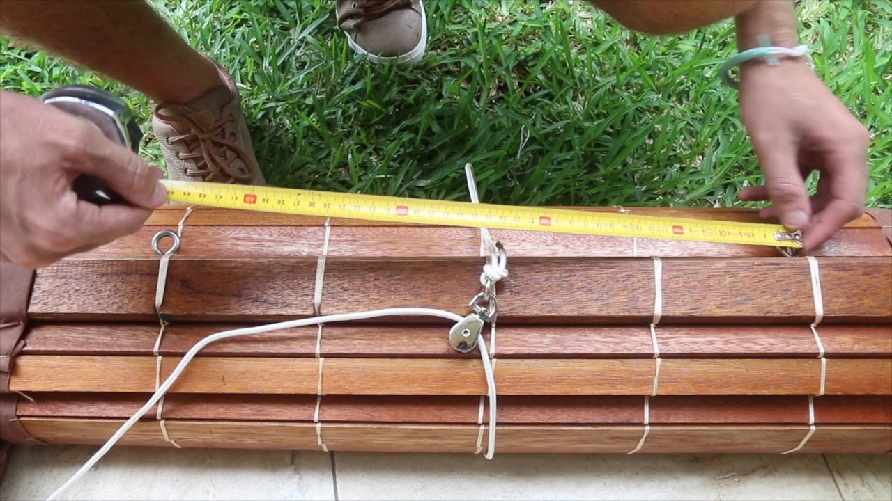 Installation de stores exterieurs sur mesure en bois ou bambou Storepei