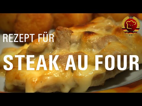 Schaffst du den Sattmacher? Steak Au Four Rezept aus der DDR mit Würzfleisch und Käse überbacken