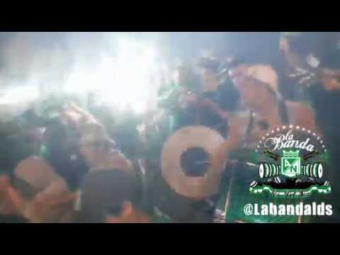 "LOS DEL SUR - Recibimiento al Equipo en el Obelisco" Barra: Los del Sur &bull; Club: Atlético Nacional