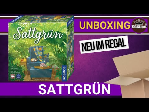 SATTGRÜN | WAS IST DRIN? Brettspiel 📦 Unboxing [Brettspiele]