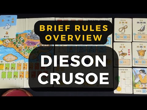 Dieson Crusoe Rules Overview (setup and 1st round example) | DaniCha