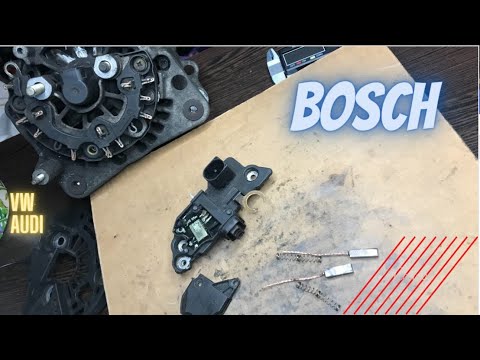 volkswagen Audi Bosch Alternator Generator replaced the regulator brushes ,Reglerb\u00fcrsten getauscht
