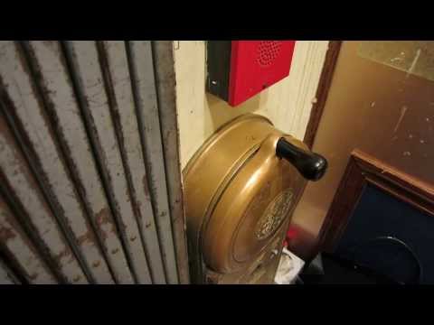 AWESOME 1920s Manual Crank Otis Elevator at the Lawrence Hotel in Dallas Texas