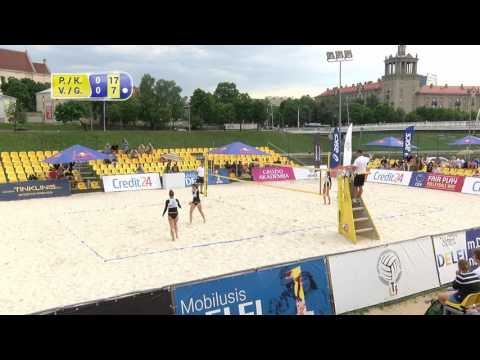 Lietuvos paplūdimio tinklinio čempionato moterų finalo susitikimas dėl I-II vietos