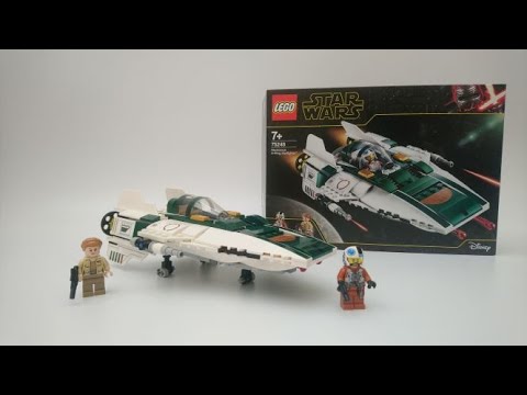 Lego Star Wars 75248 Resistance A-Wing starfighter speed build