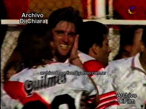 Huracan vs River Plate con goles de Rambert Enzo Francescoli Sergio Berti y Ramon Medina Bello 1997