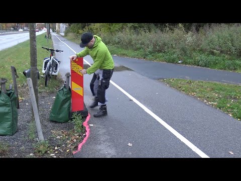 Varnar själva för grop Drottningholmsvägen