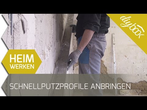 Attaching quick plaster profiles