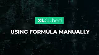 Download the video "Using XLCubed Formula Manually"
