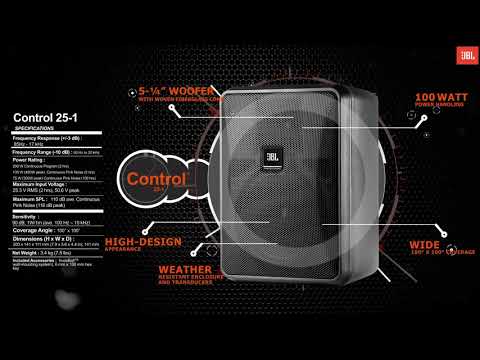 Демонстрация пассивной акустической системы JBL Control 25-1