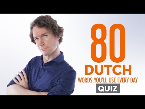 Quiz | 80 Dutch Words You'll Use Every Day - Basic Vocabulary #48