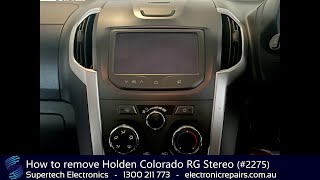 How to remove Holden Colorado RG Stereo (#2275)