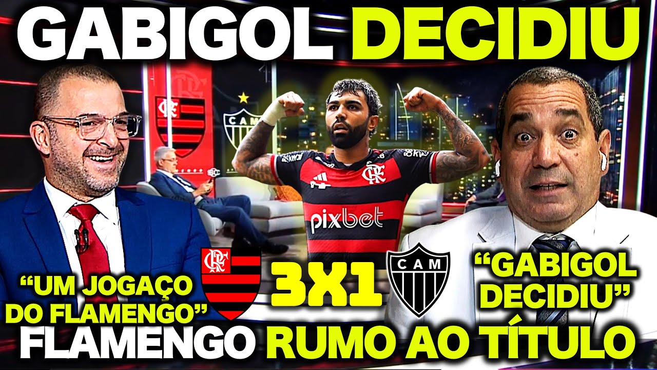 ZINHO RASGA ELOGIOS ao FLAMENGO ! "GABIGOL DECIDIU !" FLAMENGO 3 X 1 ATLÉTICO-MG | PÓS JOGO