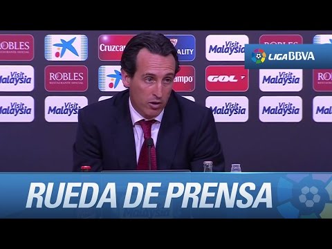 Emery: "En la segunda parte, veía que el partido no estaba cerrado"