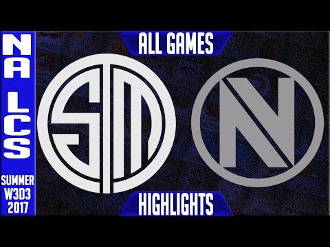 TSM vs NV ALL GAMES Highlights | NA LCS Week 3 Summer 2017 | TSM vs Team Envy