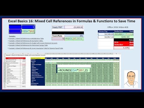 Free Excel Basics Course at YouTube