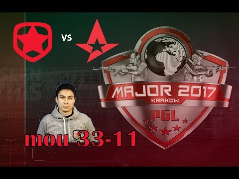 Gambit mou 33-11 ALL KILLS vs Astralis Overpass @ KRAKOW MAJOR 2017