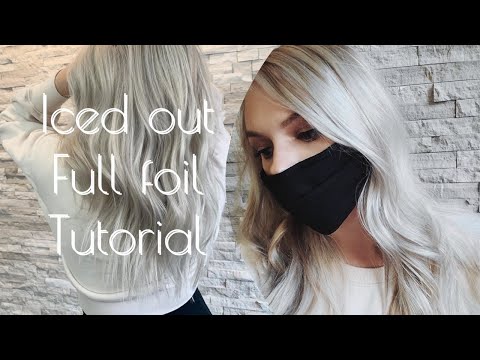 FULL FOIL TUTORIAL | Iced out Blonde | Toning ICY...