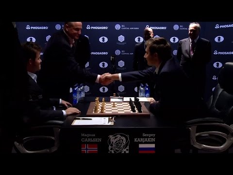 World Chess Championship 2016 Carlsen v Karjakin Game 1