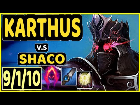 DAT (KITZUO) (KARTHUS) vs SHACO - 9/1/10 KDA JUNGLE GAMEPLAY - NA Ranked DIAMOND