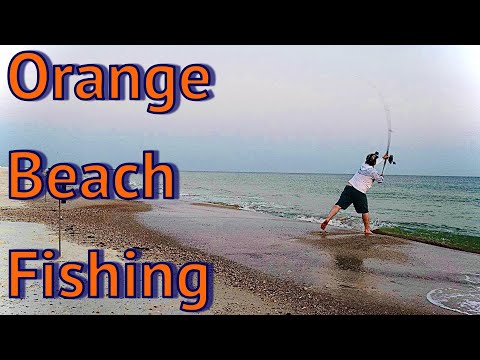 Surf Fishing at Orange Beach (Alabama Gulf Coast)