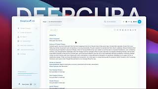 DeepCura AI Scribe Clinical Canvas: Edit anything into any clinical format