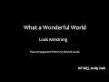 What A Wonderful World - Louis Armstrong - Piano ...