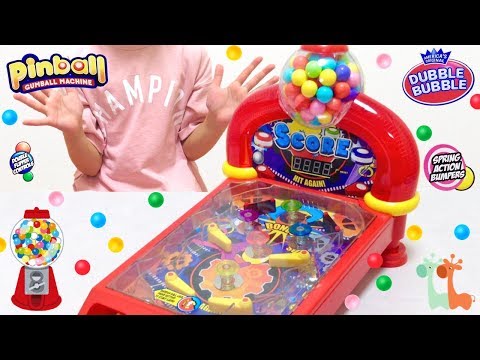 ガムボール ピンボールマシーン / Dubble Bubble Pinball Gumball Machine , Bubble Gum Dispenser