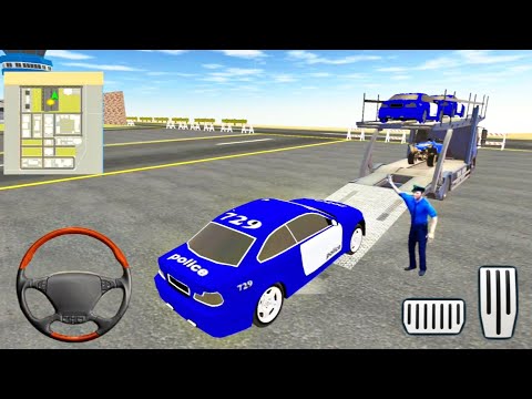 US Police ATV Quad Bike Transporter Car Driving Simulator - Android Gameplay