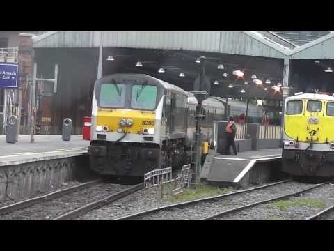 NIR class 201 (8208) + Mk3 Enterprise (9001) - Connolly Station, Dublin