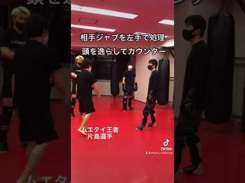 相手のジャブを処理して打ち込む、カウンターのストレート