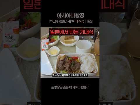 프리미엄 기내식 체험: 일식 쇠고기 안심구와 고추장의 조화