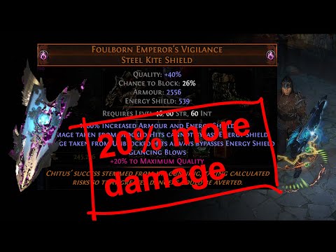 Foulborn Emperor's Vigilance is ridiculous | 20% more damage | New Build Options