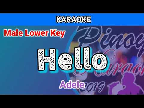 Hello by Adele (Karaoke : Male Lower Key)
