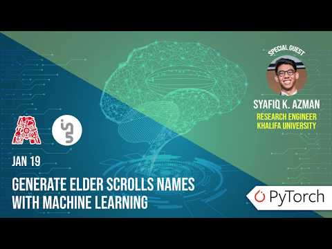 Generate Elder Scrolls Names with Machine Learning - Recap