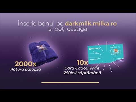 Milka Dark Milk - CONCURS - Tandretea vine din interior