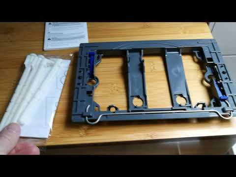 Geberit WC Betätigungsplatte Sigma20 = Montage und Einstellung am Spülkasten ist schnell erledigt 😊💪