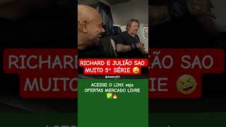 Richard e Julião na resenha no avião #shorts