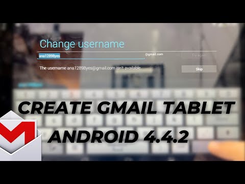 How to Create Gmail Account From your Tablet old Version