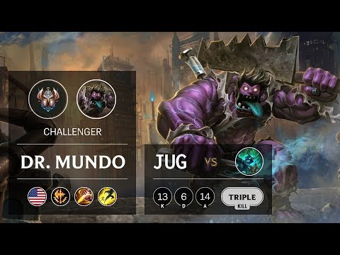 Dr. Mundo Jungle vs Hecarim - NA Challenger Patch 9.16