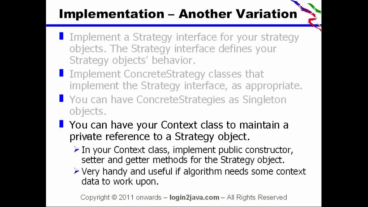 Java Design Patterns - Strategy Pattern.WMV