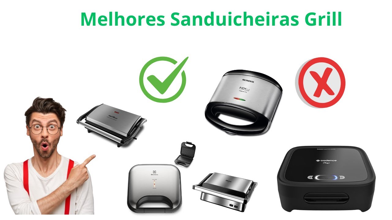 Miniatura da avaliação em vídeo de Grill e Sanduicheira WAP WG2000 Inox 2 em 1