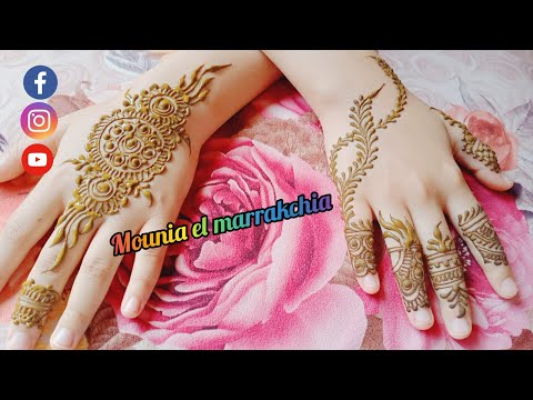 نقش هندي خفيف dessin henna hindi simple rapide