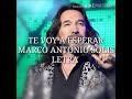 Te voy a esperar - Marco Antonio Solis// Letra